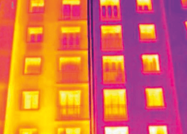 termografia di facciata